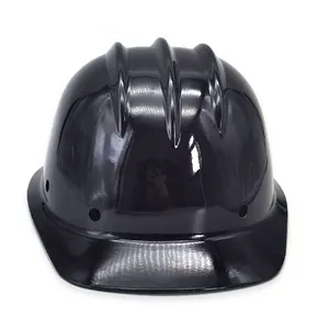 Thickened Glass Fiber Reinforced Plastic Safety Helmet Insulation High Temperature Resistant Building Special 3 Rib Helmet