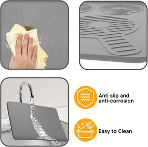 Tapete de Silicona para Café con Ranura de Drenaje, Compatible con los Modelos Ninja Swirl Creami Series 300/500/700, Tapete para Encimera - Product Image 2