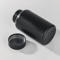 Bouteille en plastique HDPE de 500 cc en gros avec bouchon de sécurité CRC pour huiles de poisson, vitamines et capsules/comprimés