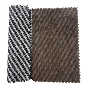 Bán buôn vải Nhà cung cấp bàn chải tóc dài Twill dệt Jacquard Tweed LEN/<span class=keywords><strong>Polyester</strong></span> Vải cho quần áo 4102 - Product Image 4