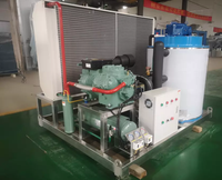 Machine à glace en flocons industrielle Robin 5T 10T/24H, machine à glace en flocons en acier inoxydable avec compresseur, idéale pour les supermarchés