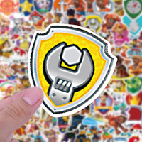 Autocollants de dessin animé Paw Patrol en vinyle imperméable pour enfants, pour bouteille d'eau, coque de téléphone, ordinateur portable, casque, bagages, vélo, DIY