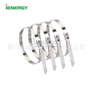 สายรัดเคเบิลสแตนเลส IENERGY 304 แบบล็อคอัตโนมัติ สำหรับมัดสายไฟ - Product Image 1