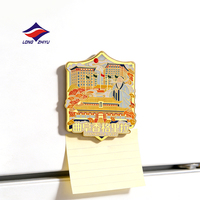 Aimants de réfrigérateur promotionnels Longzhiyu, 20 ans, fabricant d'autocollants souvenirs personnalisés, cadeaux en métal pour la ville, logo personnalisé, aimants de réfrigérateur