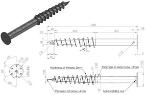 Hàng Bán Trực Tiếp Từ Nhà Máy NEO Trục Vít Mặt Đất Năng Lượng Mặt Trời Cho Hệ Thống Giá Đỡ Năng Lượng Mặt Trời Gắn Mặt Đất - Product Image 4