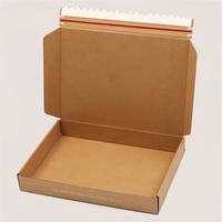 Emballage en carton ondulé personnalisé de haute résistance avec logo, bande détachable, fermeture autocollante, boîte d'expédition pour cadeaux, pour cosmétiques