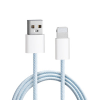Câble USB-C tressé de type L, alimentation directe usine, charge rapide PD 60W, transfert de données 480 Mbps, 1M 2M, pour iPhone (vente en gros)
