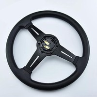 Volant de voiture sport en cuir PC, style classique, pour kart, jeu personnalisé, course sportive, type cuir, compatible Logitech G29