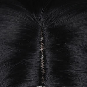 วิกผมสีดำยาวปานกลาง40ซม. คอสเพลย์อนิเมะฮาโลวีนปาร์ตี้ทนความร้อน - Product Image 5