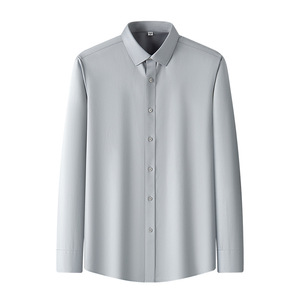 Camisa de Manga Larga para Hombre, de Algodón de Alta Calidad, Antiarrugas, Sin Plancha, para Negocios, Ropa Formal de Negocios para Hombre - Product Image 2