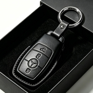 Housse de porte-clé<span class=keywords><strong>s</strong></span> en cuir, accessoires pour Mercedes-Benz GLA/GLE/GLB/GLS/GLC/CLA/CLS/C300 /E/<span class=keywords><strong>S</strong></span>/G Class, résistante aux rayures - Product Image 2