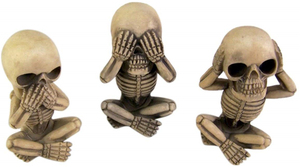 Bộ Xương Polyresin/Nhựa Bộ Tượng Nghe Thấy Nói Không Ác, Bộ 3 - Product Image 5