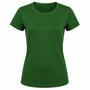 Camiseta Básica de Cuello Redondo para Mujer, Fabricante Personalizado, Tela Suave para Uso Casual, Universidad, Oficina y Comodidad Diaria - Product Image 2