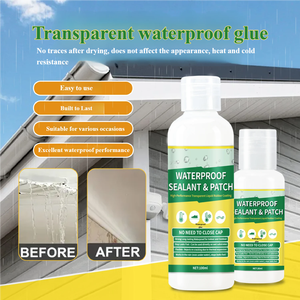 กาวกันน้ำ 30 มล. น้ำยาเคลือบกันน้ำแบบใสสำหรับปิดรอยรั่ว ใช้ได้กับพื้นห้องครัวห้องน้ำ - Product Image 4
