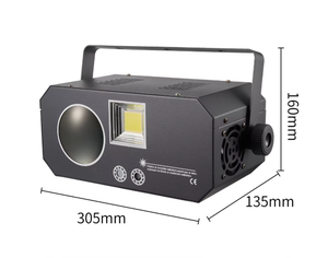 Máy chiếu laser LED 3 trong 1 <span class=keywords><strong>RGBW</strong></span> 80W độ sáng cao với các mẫu hoa văn Disco DJ KTV, có 8 <span class=keywords><strong>Gobo</strong></span> sân khấu 7 màu - Product Image 4