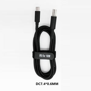 USB Type C ปลั๊กเสียบ<span class=keywords><strong>ชาร์จ</strong></span>ไฟ20V 100W 1.8m <span class=keywords><strong>HP</strong></span> พาวิลเลี่ยนแล็ปท็อปอะแดปเตอร์ USB C เพื่อ DC7.4 * 5.0มม. DC4.5 * 3.0มม. <span class=keywords><strong>สาย</strong></span> PD - Product Image 6