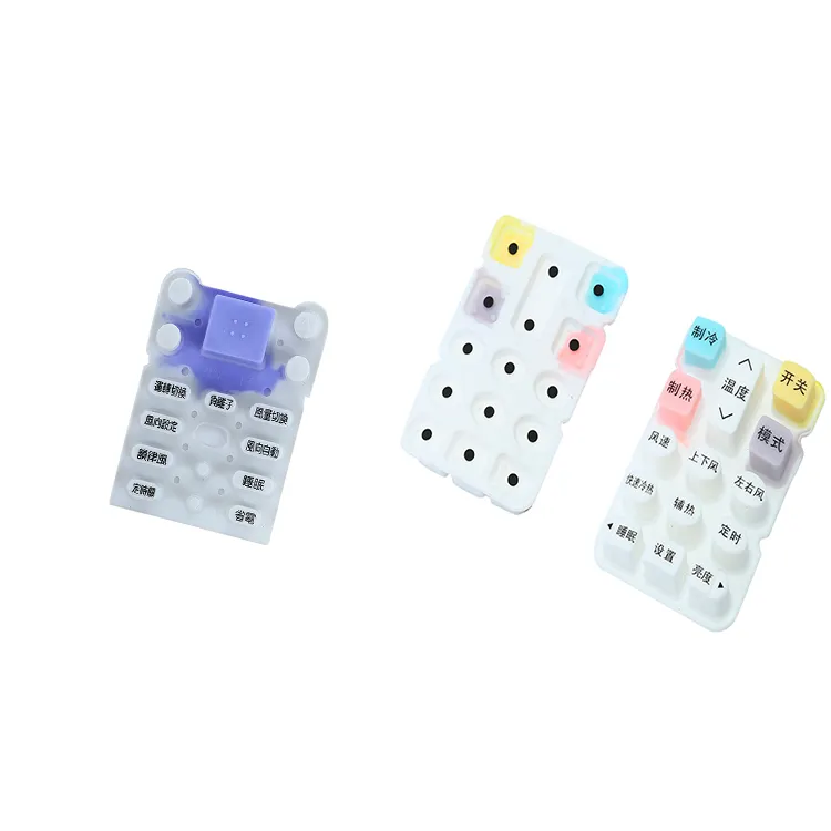 Rubber Keypad Conductive Pill Form Push Controller Silicone Button