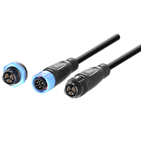 Connecteur mâle-femelle étanche en plastique pour alimentation LED série Powercon M20 3 broches 20A