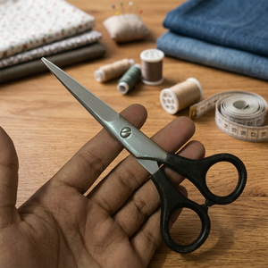 ASAP ABS Hard <b>Plastic</b> Right-Handed Short Handle <b>Pocket</b> Friendly Cheap Economic Salon & Barbers Scissors Low Budget Beauty Tool - Product Image 3