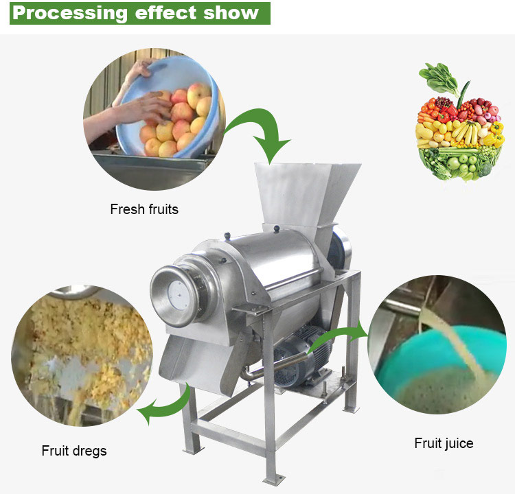 Stainless Steel Industrial Fruit Juice Extractor Machine