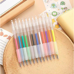 Ensemble de 12 stylos gel 3D brillants et fluorescents pour la décoration de céramique, verre, cartes, étiquettes - Product Image 3