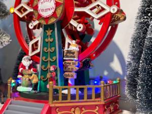 Caja de música de ruedas de la fortuna de escena navideña <span class=keywords><strong>con</strong></span> luz LED personalizada al por mayor de fábrica <span class=keywords><strong>con</strong></span> adornos navideños de escena animada - Product Image 3