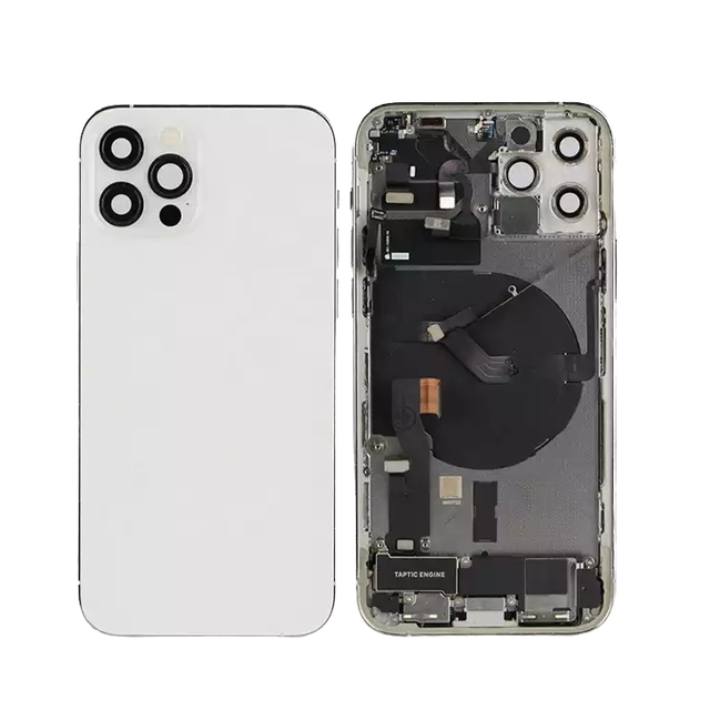 Wholesale Bar Design Stainless Steel Full Back Battery Door Chassis Middle Frame Housing Spare Parts for 11 Pro Max to 17