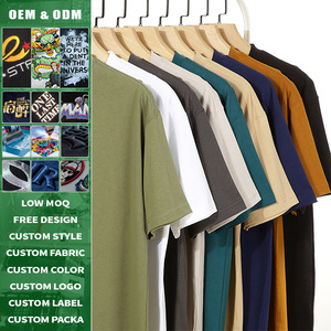 Camiseta Personalizada Premium de 230 g/m², 100% Algodón, Tejido de Punto, Hombros Caídos, Estilo Hip Hop Urbano, Unisex, Casual, Verano - Product Image 2