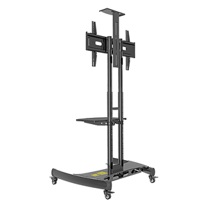 Support TV mobile KLC-150B pour bureau, 32-65 pouces, pour événements, stand d'exposition, montage <span class=keywords><strong>avec</strong></span> plateau pour <span class=keywords><strong>lecteur</strong></span> <span class=keywords><strong>DVD</strong></span>, intégration du système audiovisuel - Product Image 2