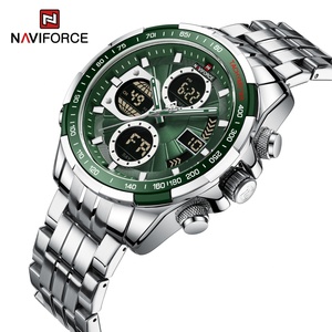 Montre originale Naviforce 9197S pour homme, affichage de la semaine, mouvement japonais, prix des montres, affichage numérique LED, Guangzhou Jam Tangan Analogique - Product Image 2