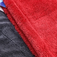 Serviette de voiture en microfibre personnalisée 1200GSM 1400GSM, serviette de lavage de voiture de haute qualité, serviette de séchage sans bordure à boucle torsadée