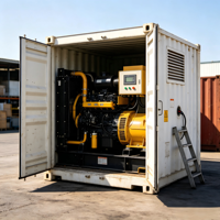 Conteneur moderne pour groupe électrogène, pompe à incendie, conteneur de pulvérisation, conteneur silencieux