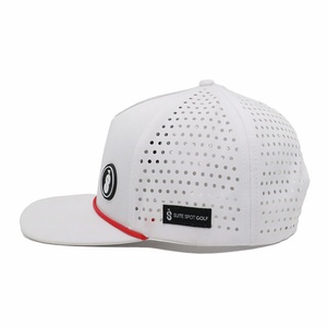 Gorras Personalizadas con Parche de Goma, Corte Láser, Perforadas, con Visera Curva, Gorra Deportiva - Product Image 3
