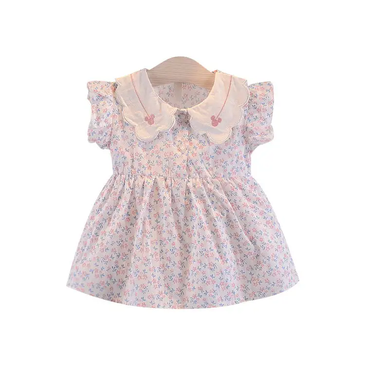 Summer Baby Dress Wholesale Daily Kids Classic Dress Cute Roupas Vestido Pra Bebe1 Loose Floral Baby Girls Summer Dress