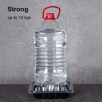 Boîte à lunch jetable en MFPP de 9x6 pouces avec couvercle transparent bicolore et base noire, conteneur alimentaire à emporter, 1/2/3 compartiments, sans BPA