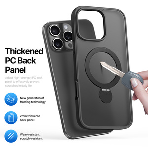 เคสโทรศัพท์แม่เหล็กแบบเต็มตัวสำหรับ 16/16 Pro /16 Promax, เคสโทรศัพท์แม่เหล็กแบบใสบางเฉียบพร้อมขาตั้งหมุนได้ - Product Image 4