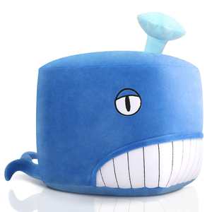 कस्टम ओएम/ओडम कार्टून नरम नीले व्हेल प्लश भरे हुए जानवरों के लिए खिलौने - Product Image 1