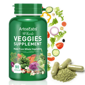 Vente en gros Marque privée Superaliments Fruits Légumes Capsules Bien-être global Vitamines Fruits entiers Légumes Supplément pour adulte - Product Image 5