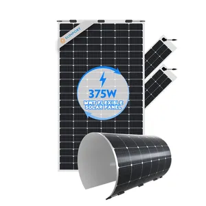 Sunport MWT 365W 370W 375W Flex solar panels High Efficiency solar roof tiles light solar cell garden