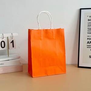 LH Wholesale Eco-Friendly Reusable Custom Printed Paper Bags with Screen Printing Custom Logo Ribbon Handles for Mall Retail - Product Image 1