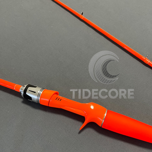 Maßgefertigte 1,98m Kohlefaser-Angelrute 2-teiliges Set Mittelschnelle Aktion Fuji-Ringe für Barsch See Fluss - Product Image 2