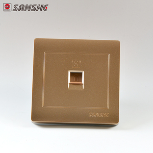 Interruptores y Enchufes Eléctricos de Pared de Cobre Plateado SANSHE S4 de Fábrica China - Product Image 5