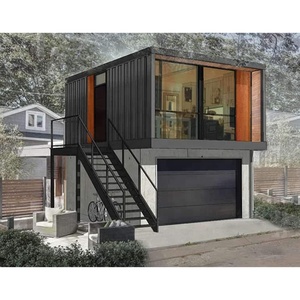 2023 sang trọng thời trang biệt thự thời trang container nhà Modular prefabricate phẳng gói container nhà với phòng đậu xe - Product Image 2