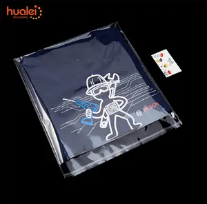 Offre Spéciale auto-adhésif joint en plastique Transparent Cellophane emballage sacs vêtement chaussettes Opp sac avec Logo - Product Image 1