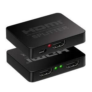 TESmart 4k 1080p 3D Splitter Hdmi 1X2 1 Para 2 Way Saída Porta Hdmi Splitter 1 Em 2 Out Frete Grátis Vídeo Splinter