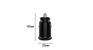 ที่ชาร์จในรถยนต์แบบมินิแฟชั่น ABS ช่องเสียบ USB คู่ 5V 2.1A  อะแดปเตอร์ชาร์จเร็ว 2 พอร์ต สำหรับโทรศัพท์มือถือ iPhone และ Android แท็บเล็ต MP3 GPS - Product Image 5
