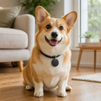 Traceur Bluetooth pour animaux de compagnie, étanche, pour chien et chat, petit, anti-perte, balise intelligente, localisateur de collier, chercheur d'objets, batterie remplaçable, Android