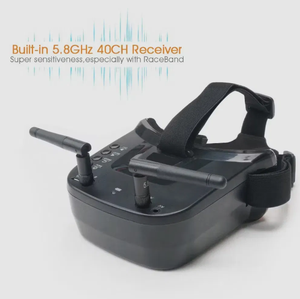ตัวรับสัญญาณ 5.8GHz 40CH VR009 แว่นตา FPV จอภาพ LCD HD ขนาด 3.0 นิ้วแบตเตอรี่ในตัวสำหรับโดรน FPV RC ควอดคอปเตอร์ - Product Image 3