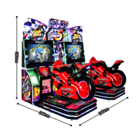 Machine de jeu de course à pièces de monnaie pour divertissement en intérieur, simulateur de moto dynamique, machine de jeu vidéo pour parc d'attractions