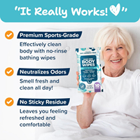 Lingettes pour le corps en gros, lingettes de nettoyage pour personnes âgées PH-équilibré et sans ingrédients nocifs lingettes de soin postopératoire